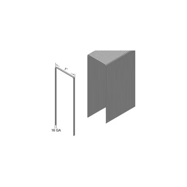 16 Gauge Staple - 1-1/2in Length - 1in Crown - Galvanized Steel - Pkg of 5000, Prebena, Mfr#: WS38CNKHA